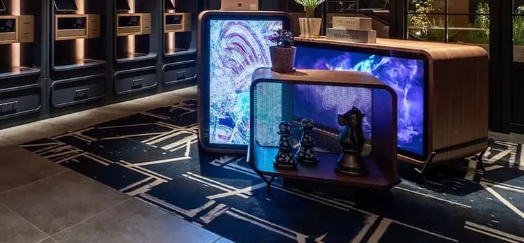 Check-in/check-out kiosk