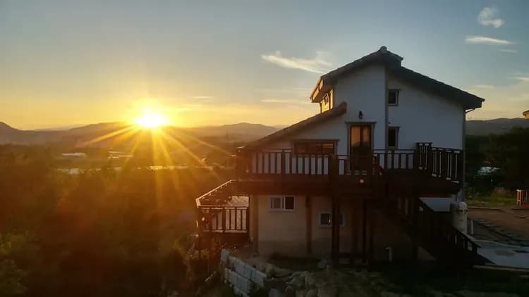 Front of property - evening/night