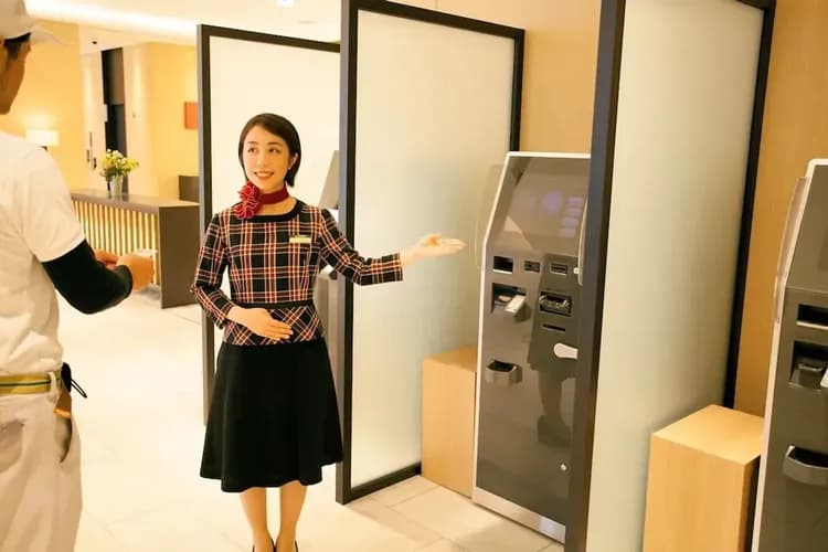 Check-in/check-out kiosk