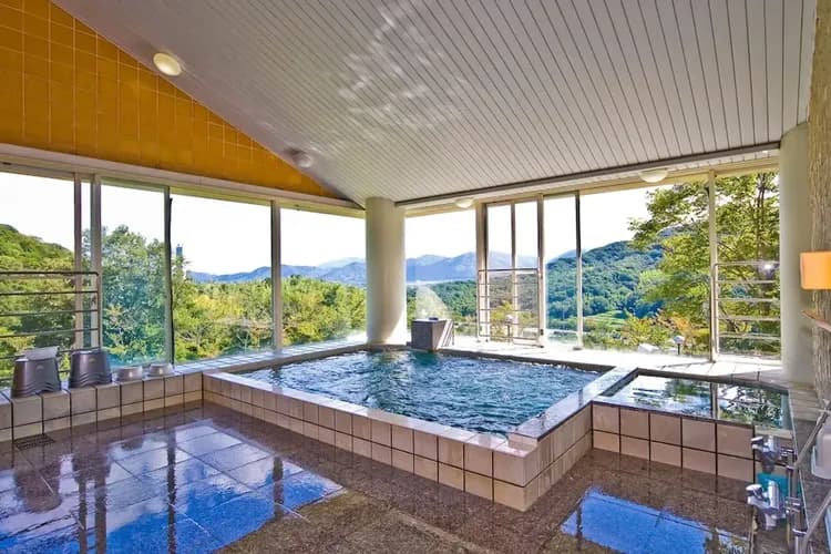 Indoor spa tub