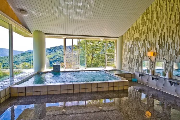 Indoor spa tub