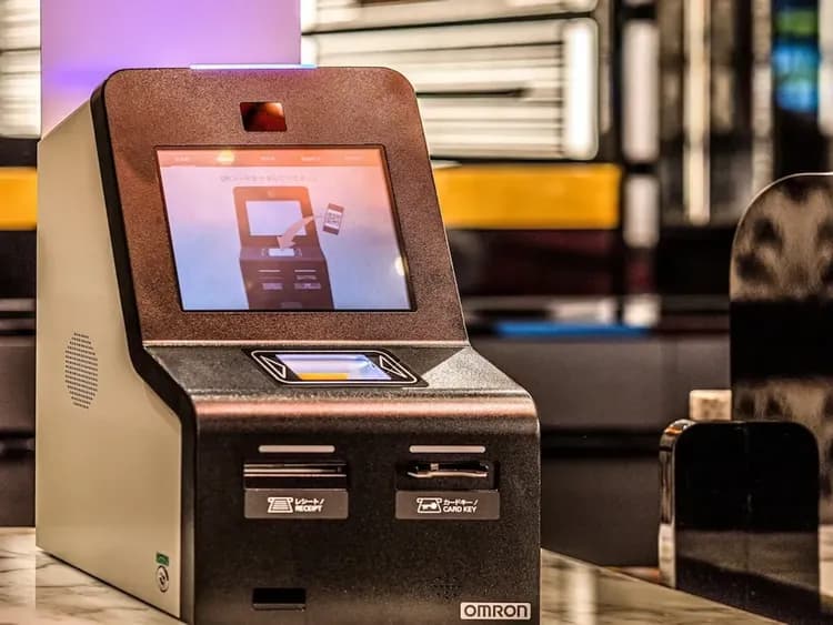 Check-in/check-out kiosk