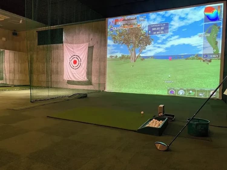 Indoor golf driving range