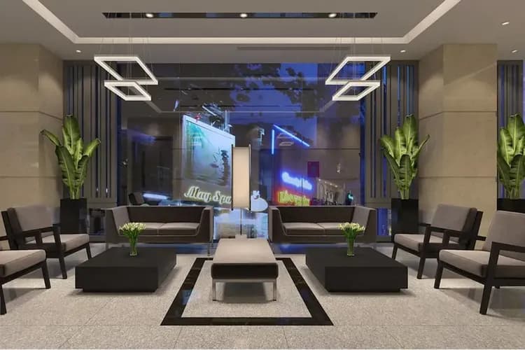 Lobby sitting area