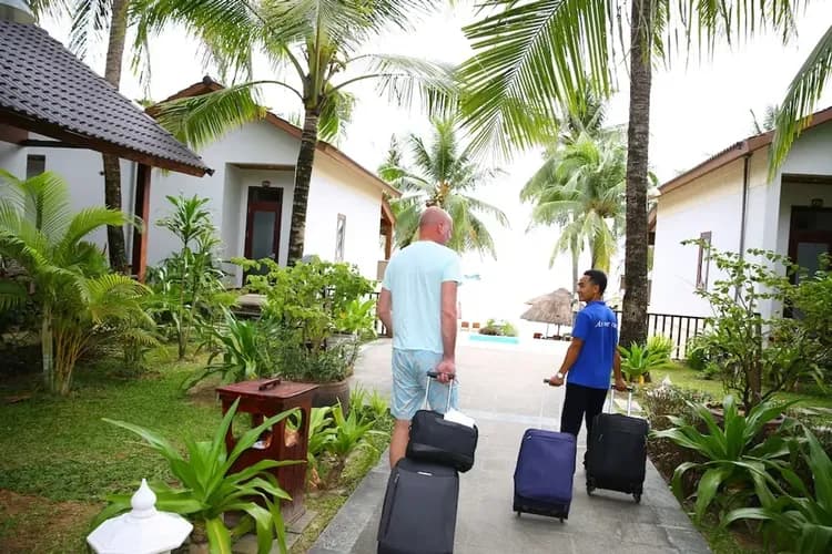 Check-in/check-out kiosk