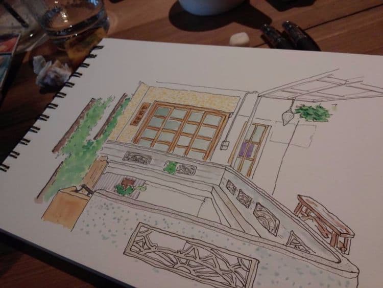 wabisabi-100years Chinese Qing Dynasty and Japan Mixed style Old Tainan Patio House-7