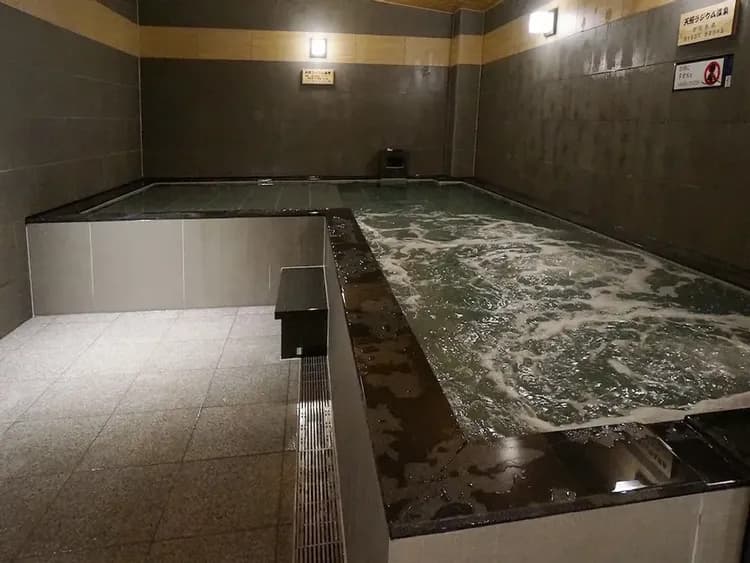 Indoor spa tub