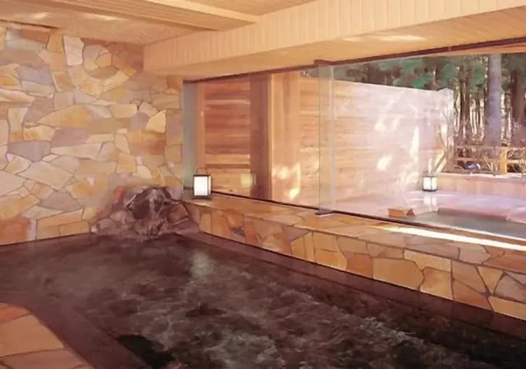 Indoor spa tub