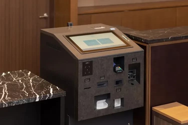 Check-in/check-out kiosk