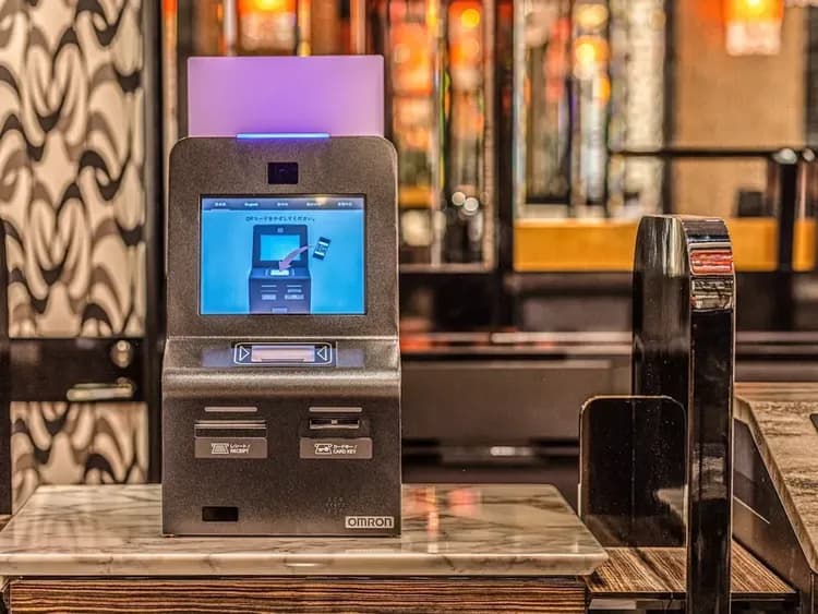 Check-in/check-out kiosk