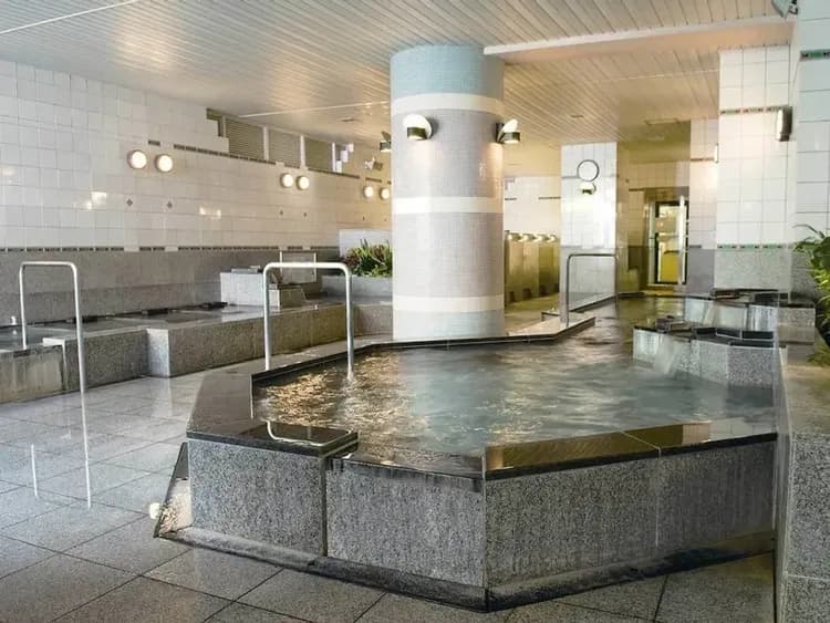 Indoor spa tub