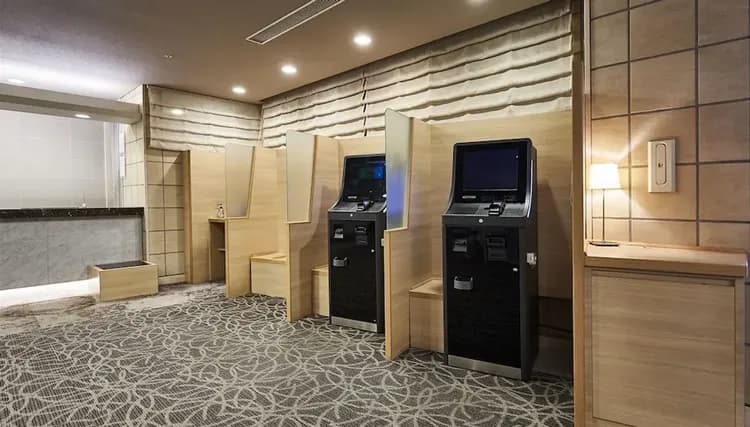 Check-in/check-out kiosk