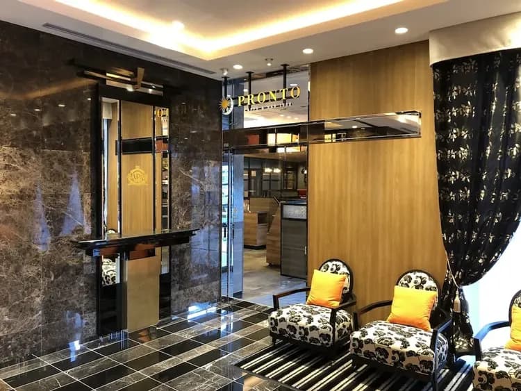 Lobby sitting area