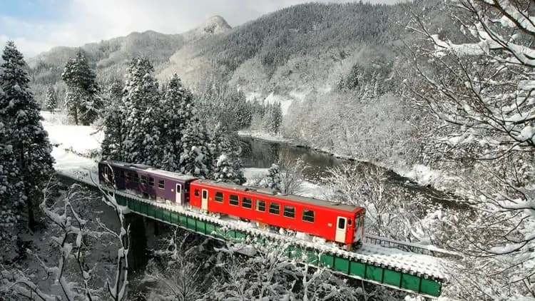 【ITF旅展優惠 東北】阿仁樹冰纜車、秋田雪境列車、奧入瀨溪流、角館武家屋敷、松島遊船、３晚溫泉、購物五日