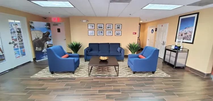Lobby sitting area