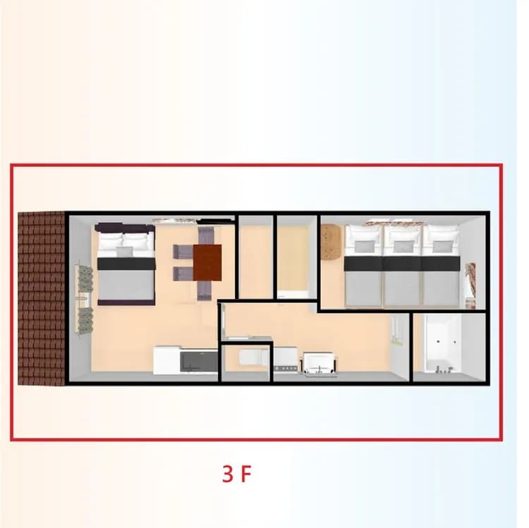 快樂大阪民宿｜地鐵站步行3分/直達車心齋橋難波9分鐘-17