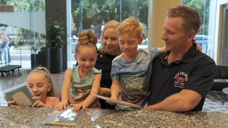 Check-in/check-out kiosk