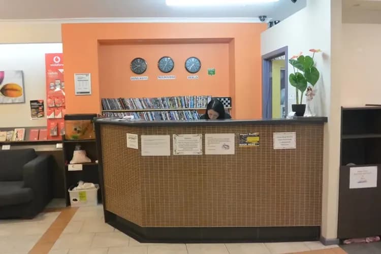 Check-in/check-out kiosk