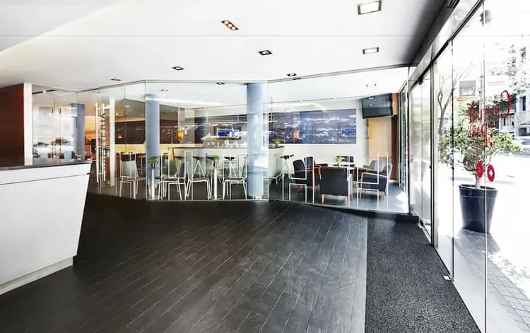 Interior entrance