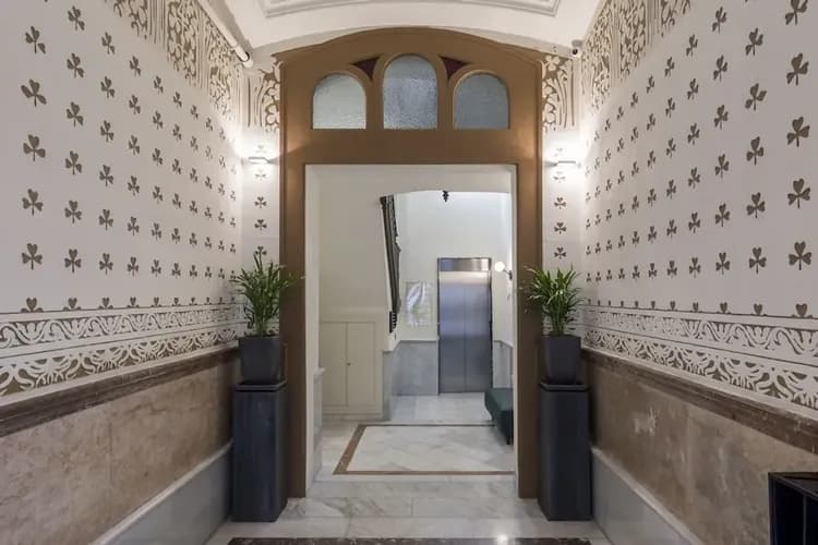Interior entrance