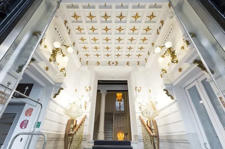 Interior entrance