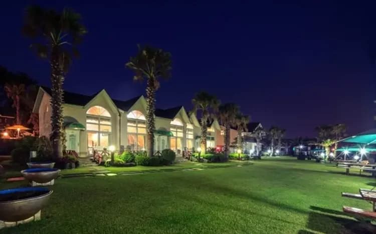 Front of property - evening/night