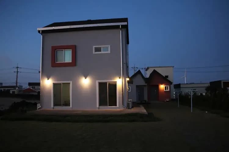 Front of property - evening/night