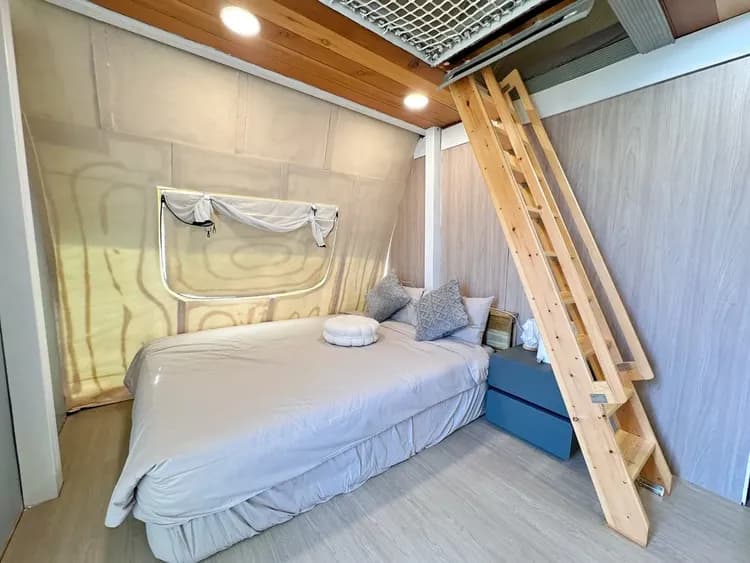 山見懶人露營 | 星球帳上下鋪！獨立衛浴含冷氣！自助式露營體驗-5