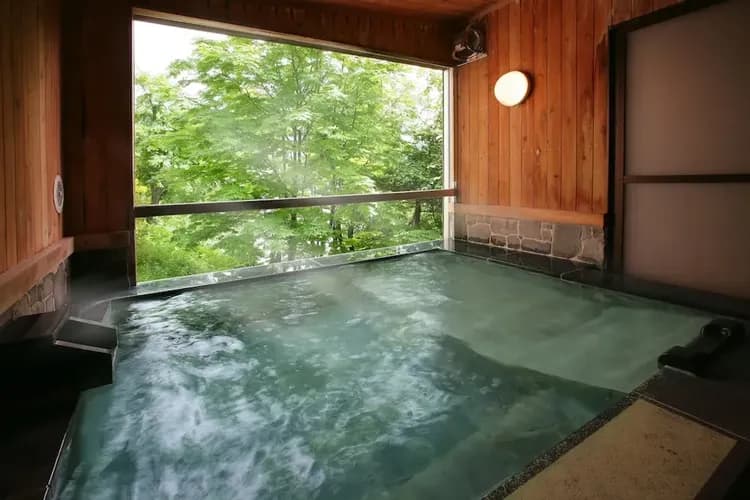 Indoor spa tub