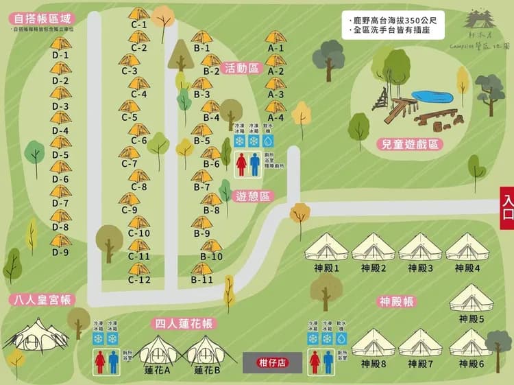 軒沐居Campsite | 鹿野高台，走路5分鐘就到熱氣球會場！多種豪華免搭帳篷及帳位-20