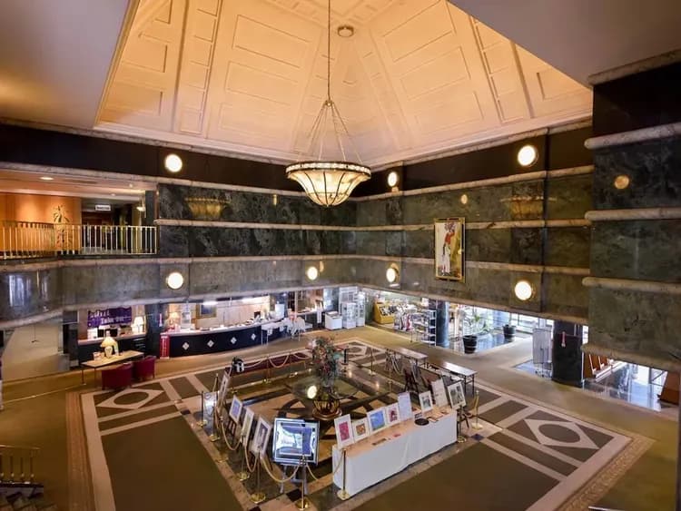 Interior entrance