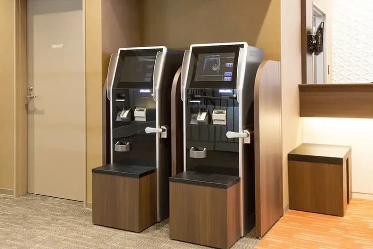 Check-in/check-out kiosk