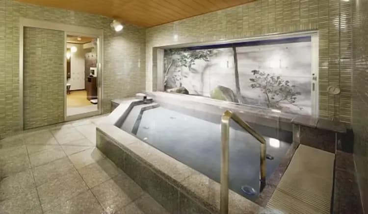 Indoor spa tub