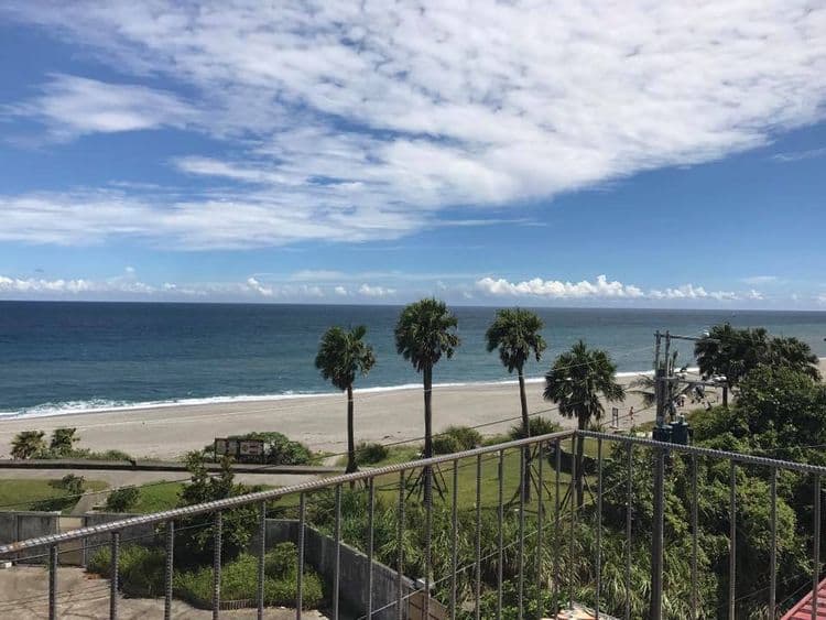 從陽台看到的海景