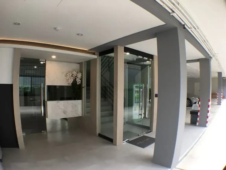 Interior entrance