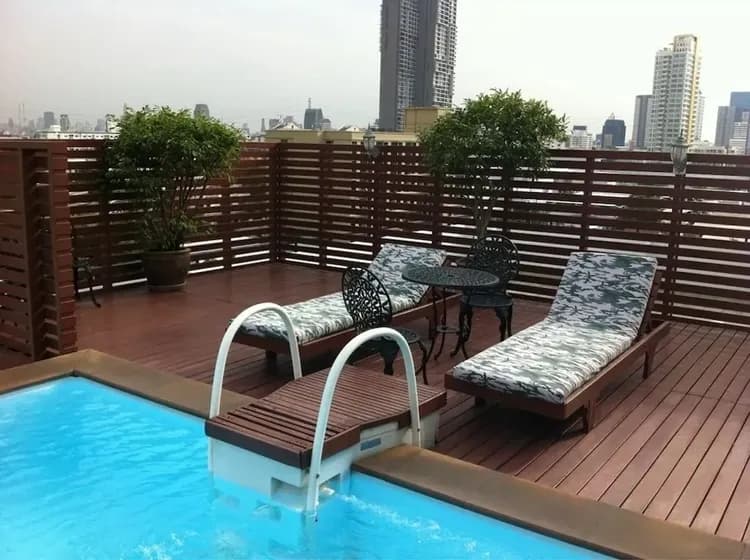 Rooftop pool
