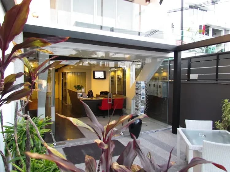 Interior entrance