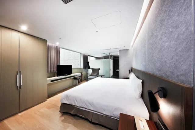 雀客旅館台北南京｜緊鄰捷運站-雀躍雙人客房-4