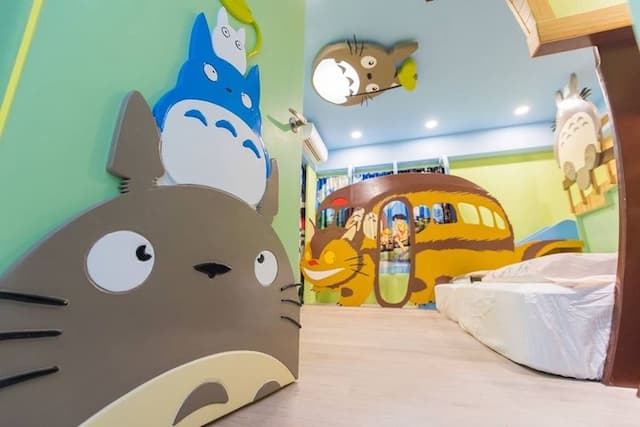 童玩趣親子民宿-Totoro Quad Room-2