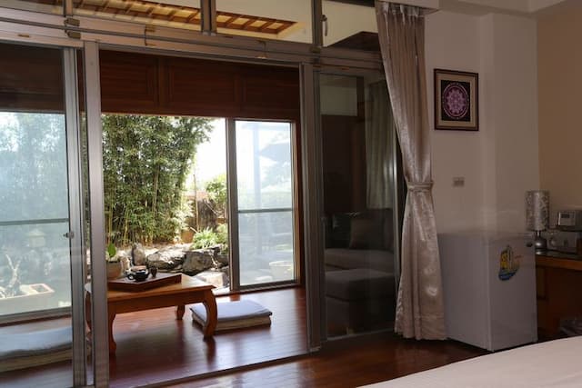 靜園休閒民宿｜絕佳地點、愜意景色-京都禪風-5