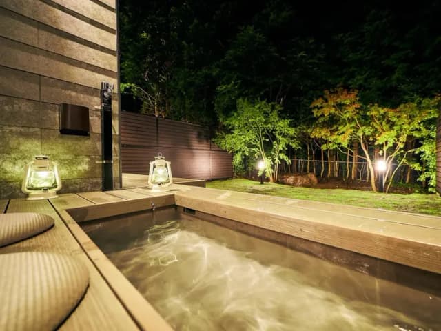 全室共通/天然温泉のテラス足湯