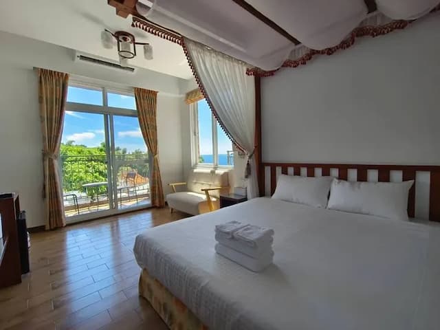 小琉球 白海民宿-加大雙人床房-附陽台-1