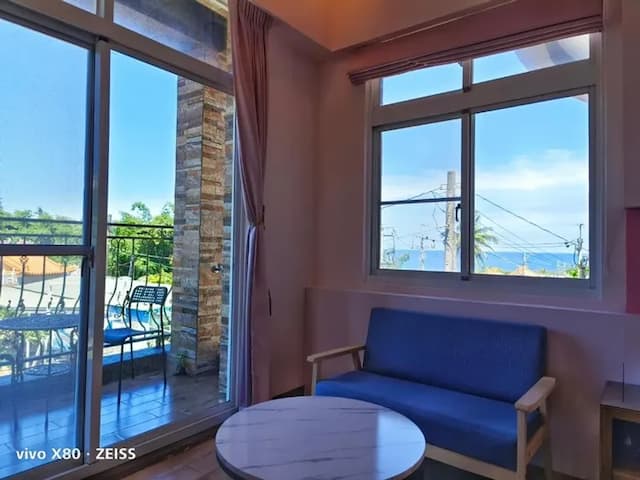 小琉球 白海民宿-加大雙人床房-附陽台-10