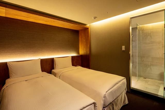 谷墨商旅-不指定房型(無窗)(一大床或兩小床)-6