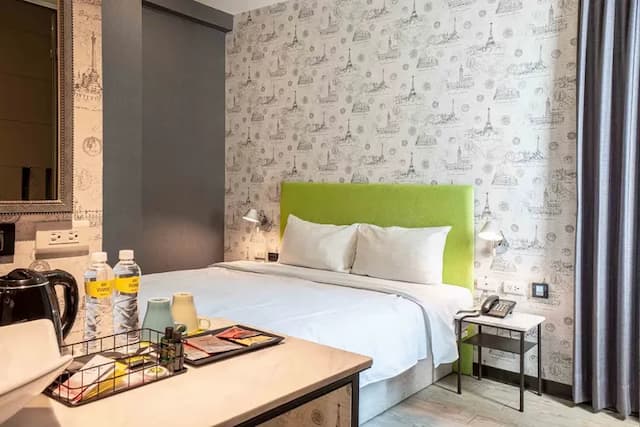 雀客旅館台中自由-雀躍雙人客房-2