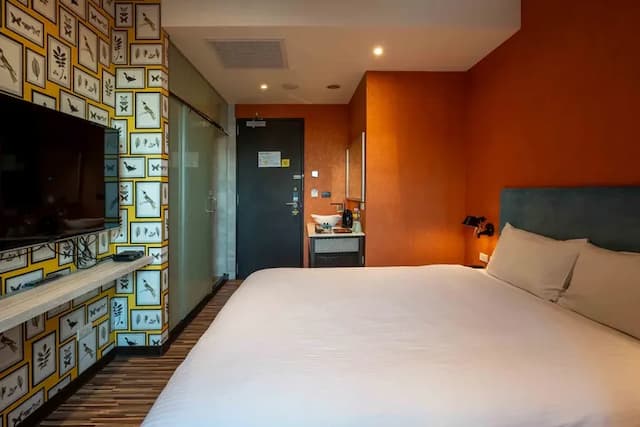 雀客旅館台中自由-經典雙人客房-10