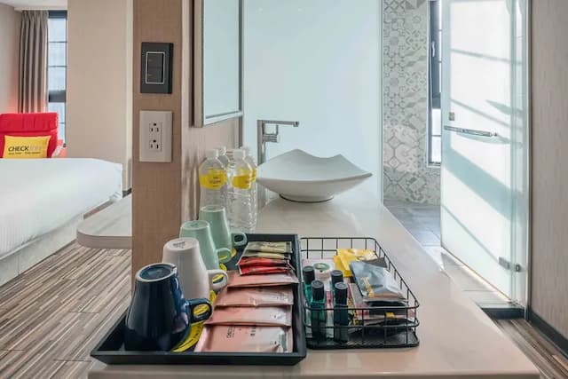 雀客旅館台中自由-雀緻家庭客房-11