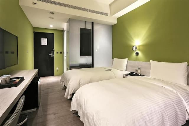 米樂旅店-市景雙床房(含早餐)-5