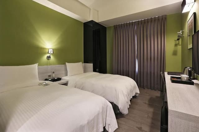 米樂旅店-市景雙床房(含早餐)-6