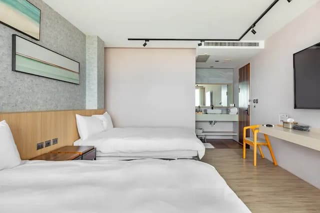 宅屋｜帆船石沙灘5分鐘腳程｜新上架-海景四人房【不挑房】-5